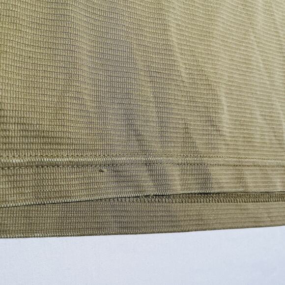 Bugatchi Uomo Shirt Mens M Wheat Long Sleeve Tee Shirt Soft Modal Rayon Green - Picture 10 of 12